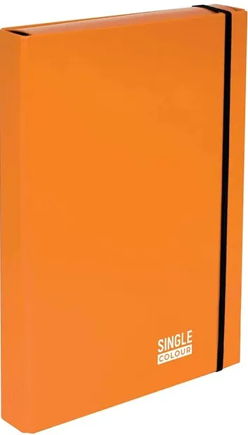 Cutie cu elastic Spree Single Color - A4, portocalie
