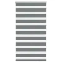 vidaXL Jaluzea tip zebra gri închis lățime țesătură 70,9 cm poliester