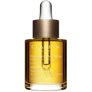 Clarins Blue Orchid Treatment Oil Ulei facial antioxidant pentru zi și noapte cu efect de hidratare