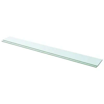 vidaXL Rafturi, 2 buc., 110 x 12 cm, panouri sticlă transparentă