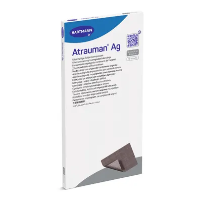 Pansament cu ioni de argint Atrauman Ag, 10x10 cm, 10 bucati, HartMann