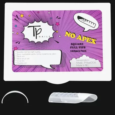 Square Full Tips No Apex Tp nails