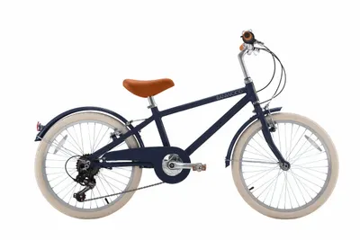 Bicicletă pentru copii 20" clasică vintage albastru marin copil