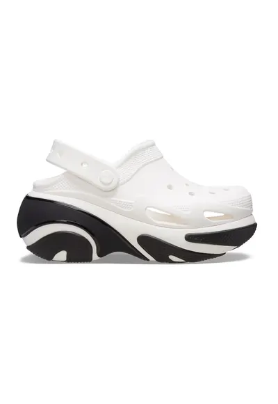 Saboti slingback cu talpa demi-wedge - Alb