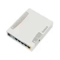 Acces Point wireless MikroTik RB951UI-2HND, 5 porturi, 2.4 GHz, 300 Mbps, PoE pasiv