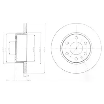 Disc frana DELPHI BG4164