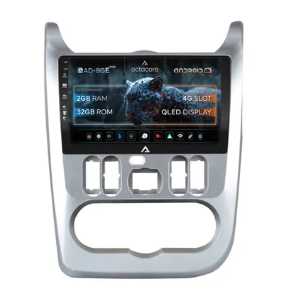 Navigatie Dacia Logan Duster Sandero (2009-2013), Android, E-Octacore 2GB RAM + 32GB ROM, 9 Inch - AD-BGE9002+AD-BGRKIT367