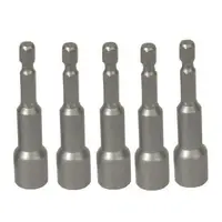 Set de biti tubulari magnetici Troy 22292, O10x65 mm, 5 bucati