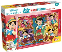 Puzzle cu două fețe Lisciani pentru colorat 108 piese- Pinocchio