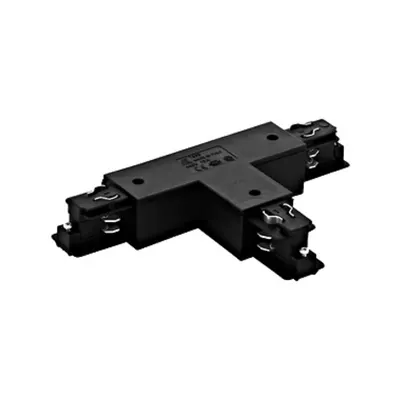 3-phase T-connector black surface plastic, rechts