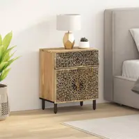 Gossi noptiera, 50x33x60 cm, lemn masiv de mango