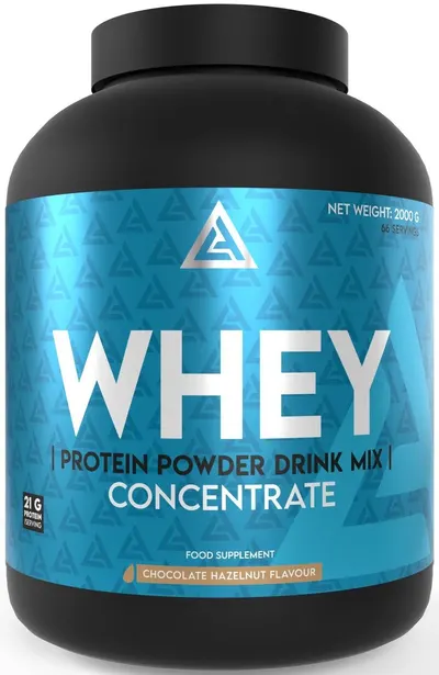 Whey Protein Concentrate, ciocolată cu alune, 2000 g, Lazar Angelov Nutrition