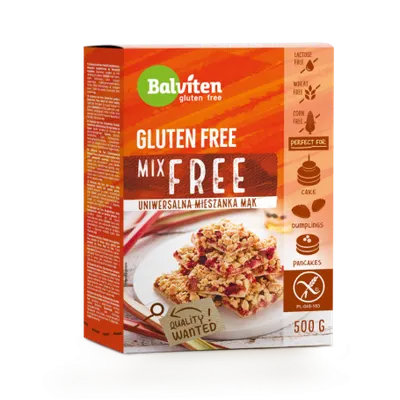 Mix de faina universala fara gluten, 500g, Balviten