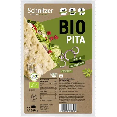 Pita fara Gluten Ecologica/Bio 240g