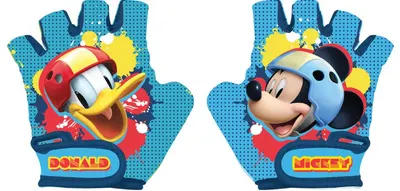 Manusi protectie copii, model Mickey Donald, marime +3 ani (pana la 15 cm circumferinta)