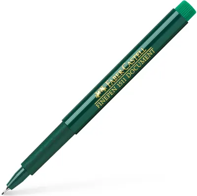 Liner Faber-Castell 1511 - Verde, 0.4 mm