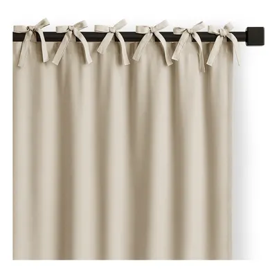 Draperie crem dimout (semi-opacă) 140x250 cm Carli Tie – Restilo