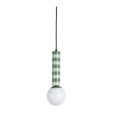 Lustră verde din metal ø 12 cm Rayado – Leitmotiv