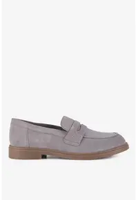 Mocasini dama 5903698048994 - Piele intoarsa - Gri - Gri