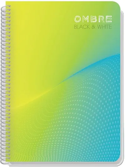 Caiet cu spirala Black&White - Ombre, A5, 105 foi, sortiment