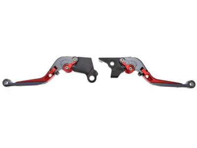 Set 2 manete frana si ambreiaj reglabile si rabatabile Benelli Trk 502 2017-2019, culoare gri rosu