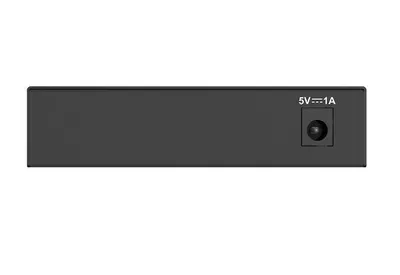 D-Link Switch DGS-105GL, 5 porturi Gigabit, Capacity 10Gbps, desktop, faramanagement, metal, negru, fara ventilator, D-Link Gree