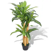 Gossi planta dracena artificiala cu ghiveci, 100 cm, verde