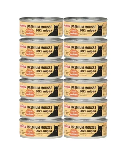 COMFY APPETIT PREMIUM Mousse din curcan pentru pisici 12x85 g