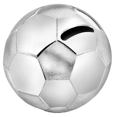 Cutie pentru copii Zilverstad - Mingea de fotbal, argintie