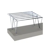 Carport din -aluminiu- pentru 2 mașini (Pachetul nu contine panouri fotovoltaice)