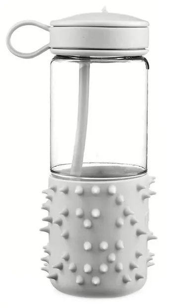 Sticlă de apă Melii - Spikey, gri, 503 ml