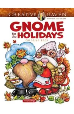 Creative Haven Gnome for the Holidays Coloring Book