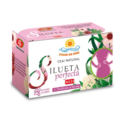 Ceai Silueta perfecta - purificare si drenaj, 20 plicuri, Fares