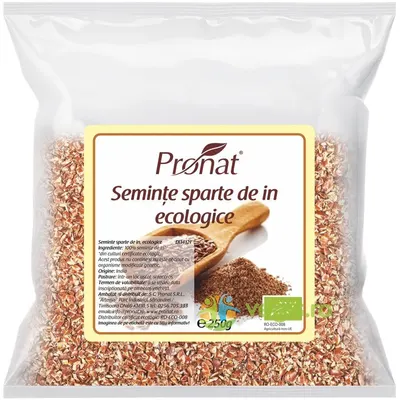 Seminte de In Zdrobite Ecologice/Bio 250g