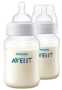 Sticlele Philips Avent - Sticle anti-Colic Classic, cu tetină 1 m+, 260 ml, 2 bucăți