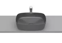 Lavoar Roca Inspira A327500640, montare pe blat, 50 x 37 cm, FineCeramic, mat, Antracit