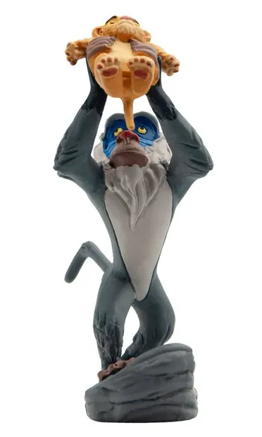 Figurina - Lion King - Rafiki si puiul Simba