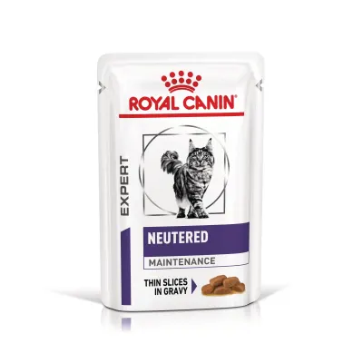 ROYAL CANIN Neutered Maintenance, formula veterinara, plic hrana umeda pisici, managementul greutatii, 85 g