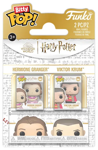Set de figurine mini Funko Bitty POP! Movies: Harry Potter - Hermione Granger & Viktor Krum