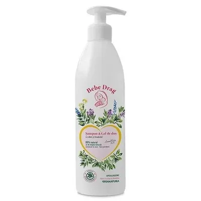 Bebe Drag Șampon – Gel de Duș cu Aloe și Bisabolol, 500ml | Vivanatura