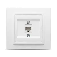 Priza UTP 1xRJ45 CAT6E ST, Alb mat, Zena, EL-BI