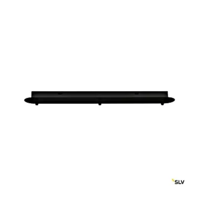 FITU triple ceiling plate, long, black