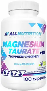 Magnesium Taurate + B6, 100 capsule, AllNutrition