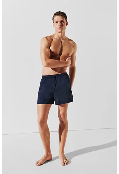 Pantaloni scurti de baie cu talie ajustabila - Albastru ultramarin