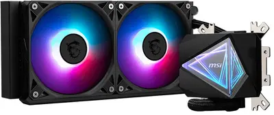 Sistem de răcire cu lichid MSI - MAG CORELIQUID I240 RGB, 2x 120 mm, negru
