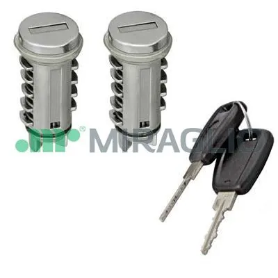 Set blocare potrivit FIAT 500, PANDA dupa 2003 - usa 2 butuci cu 2 chei, fata stanga si portbagaj