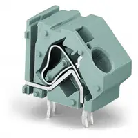 Stackable PCB terminal block; 16 mm²; Pin spacing 20 mm; 1-pole; CAGE CLAMP®; commoning option; 16,00 mm²; light green