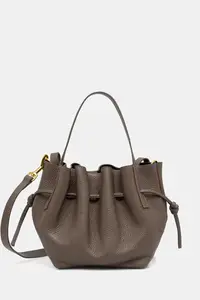 Yuzefi geantă crossbody pentru femei din piele MINI SCALLOP