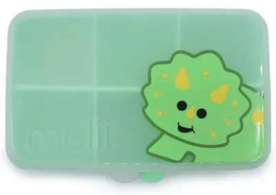 Cutie pentru gustări Melii - Cu 6 compartimente, Dinosaur