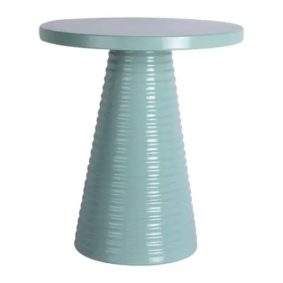 Măsuță auxiliară rotundă din metal ø 40 cm Catania Ribbed – Leitmotiv